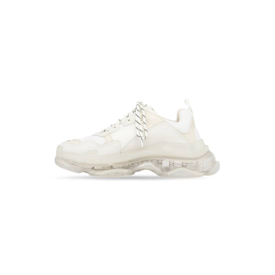 Men’s Triple S Clear Sole Sneaker  in White - Image 3